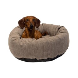 Danish Design Allsorts Aberdeen Grey Donut Bed for Dogs