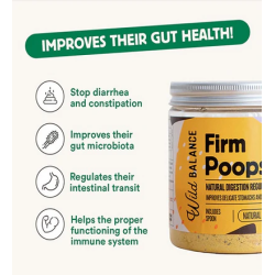 Wild Balance Firm Poops Supplement for Dogs & Cats 100g