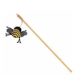 Danish Design Fatface Chase Stick Bee Cat Toy 20x26cm