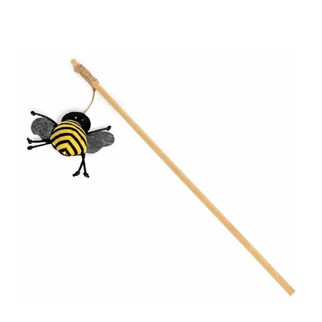 Danish Design Fatface Chase Stick Bee Cat Toy 20x26cm