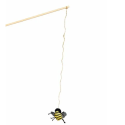 Danish Design Fatface Chase Stick Bee Cat Toy 20x26cm